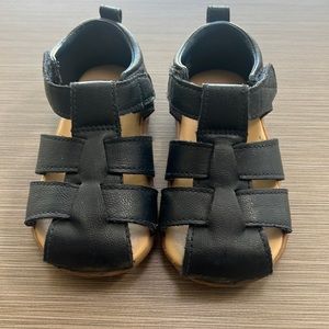 Toddler boys sz 4/5 dressy blue leather sandals